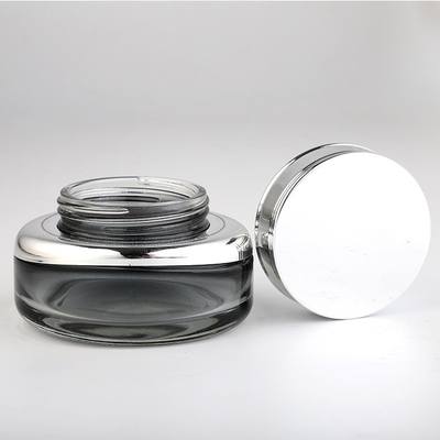 YCBM002 ωοειδές λογότυπο εκτύπωσης Silkscreen εμπορευματοκιβωτίων γυαλιού βάζων κρέμας γυαλιού