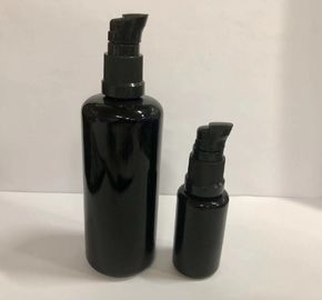Μαύρα γυαλιού λοσιόν μπουκαλιών διανομέων εμπορευματοκιβώτια Makeup γυαλιού μπουκαλιών λοσιόν μπουκαλιών καλλυντικά