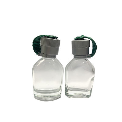 Μικρό σχέδιο ΚΑΠ κατσαρολών ταξιδιού μπουκαλιών αρώματος cOem 25ML γυαλιού