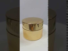 Άδειο γυάλινο βάζο κρέμας για πλαστική συσκευασία καλλυντικών καπακιού