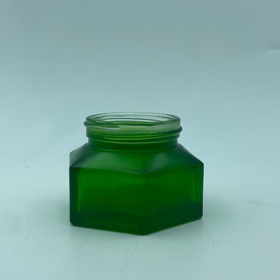 Συσκευασία Δοχείων Καλλυντικών 50g Σμαραγδένιο Δοχείο Κρέμας με πλαστικό καπάκι με φινίρισμα ξύλου, Δοχείο Κρέμας