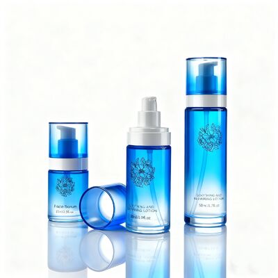 Factory Direct Sale 15ml 30ml 50ml Airless Glass Bottles Refillable Packaging with PP and PCR Environmentally Packaging