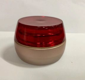 Επαναχρησιμοποιήσιμο καλλυντικό βάζων κρέμας γυαλιού που συσκευάζει το προσαρμοσμένο σχέδιο για τα υλικά Makeup