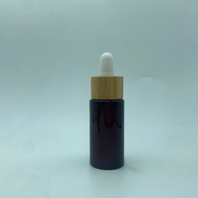 15 ml σκούρο κόκκινο μπουκάλι αιθέριας ελαίας μπουκάλι σταγονιδιακού γυαλιού Κοσμητική συσκευασία για ορό ελαίου Προσαρμοσμένο λογότυπο και ζωγραφική OEM