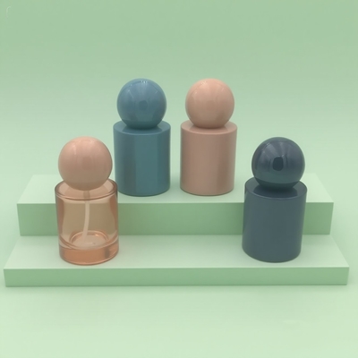 Προσαρμοσμένα Γυάλινα Μπουκάλια Αρώματος 30ml & 50ml Πολυτελείας  Γυάλινο Μπουκάλι με Αντλία Ψεκασμού ή Ορού Στρογγυλό Καπάκι Μπάλα για Προϊόν Ορού