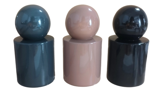 Προσαρμοσμένα Γυάλινα Μπουκάλια Αρώματος 30ml & 50ml Πολυτελείας  Γυάλινο Μπουκάλι με Αντλία Ψεκασμού ή Ορού Στρογγυλό Καπάκι Μπάλα για Προϊόν Ορού