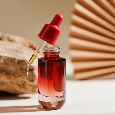 Προσαρμοσμένο μπουκάλι ορού 30ml/40ml/50ml για φροντίδα του δέρματος - Αστικό λάδι προσώπου γυάλινο μπουκάλι με σταγονό