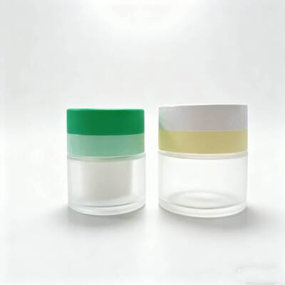 Glass Refillable Airless Jar 30ml 50ml with PP Material and PCR Material