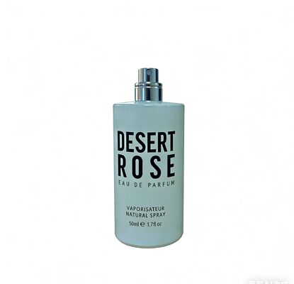 Το εργοστασιακό μπουκάλι αρώματος 50ml σε μινιμαλιστικό στυλ, ίσιο κυλινδρικό σχήμα με στρογγυλό καπάκι