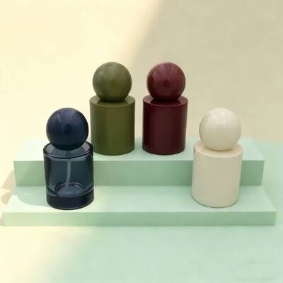 Προσαρμοσμένα Γυάλινα Μπουκάλια Αρώματος 30ml & 50ml Πολυτελείας  Γυάλινο Μπουκάλι με Αντλία Ψεκασμού ή Ορού Στρογγυλό Καπάκι Μπάλα για Προϊόν Ορού