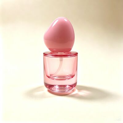30ml Γυάλινο Μπουκάλι Υγρού Make-up Πολυτελείας, Παχύ Στρογγυλό Πυθμένα, Επίπεδο Ώμο, Ειδικό Καπάκι, Γυάλινο Δοχείο Υγρού Make-up