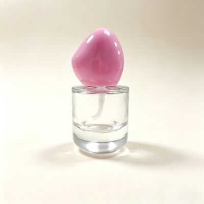 30ml Γυάλινο Μπουκάλι Υγρού Make-up Πολυτελείας, Παχύ Στρογγυλό Πυθμένα, Επίπεδο Ώμο, Ειδικό Καπάκι, Γυάλινο Δοχείο Υγρού Make-up