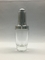 Dropper γυαλιού πολυτέλειας σαφές ασημένιο Dropper μπουκαλιών 30ml για το ουσιαστικό πετρέλαιο ορών